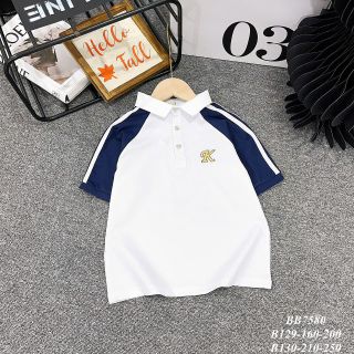 Áo Polo Bé Trai Cotton Mềm 3-10 tuổi