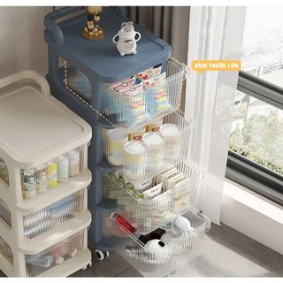 KỆ ĐỰNG ĐỒ 5 TẦNG CÓ BÁNH XE MICKY