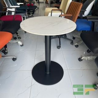 Bàn Cafe Tròn Mặt Đá Ceramic BCF04CRM