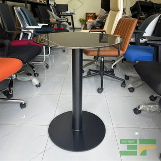 Bàn Cafe Tròn Mặt Đá Ceramic BCF04CRM