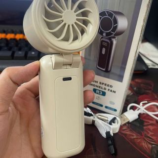 QUẠT TÍCH ĐIỆN CẦM TAY 100 CẤP ĐỘ GIÓ GẤP GỌN R3