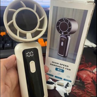 QUẠT TÍCH ĐIỆN CẦM TAY 100 CẤP ĐỘ GIÓ GẤP GỌN R3