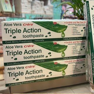 Kem đánh răng Triple nha đam bảo vệ loại bỏ mảng bám trắng sáng răng