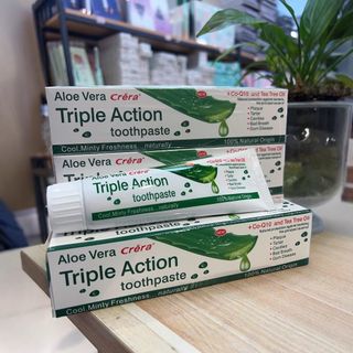 Kem đánh răng Triple nha đam bảo vệ loại bỏ mảng bám trắng sáng răng