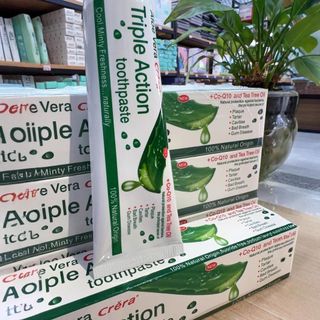 Kem đánh răng Triple nha đam bảo vệ loại bỏ mảng bám trắng sáng răng