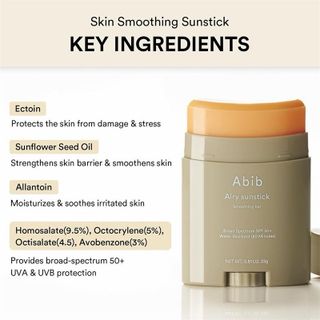 Thanh Chống nắng, Sáp chống nắng ABIB Airy lì dưỡng ẩm,SPF50+  chống nắng cao, chống nước hơn 2h, giúp da mềm mịn, sáng da ko bết dính , siêu tiện lợi