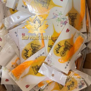 Lá Bồ Đề Bình An In Hình Đức Phật Và Quan Âm