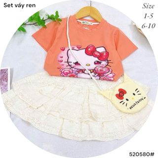 Set váy ren kitty