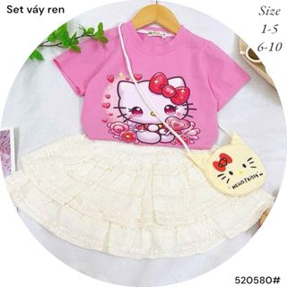 Set váy ren kitty