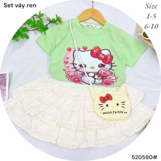 Set váy ren kitty