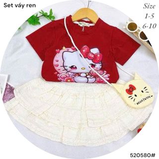Set váy ren kitty