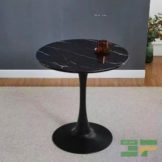 Bàn Cafe Đá Mặt Chân Sắt BCF06CRM