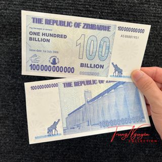Sỉ Tiền 100 Tỷ Zimbabwe Lưu Niệm Có Bảo An Vipp - Thích Hợp Lì Xì Tết, Sưu Tầm, Quà Tặng