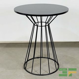Bàn Tròn Cafe Gỗ Chân Sắt BCF07G