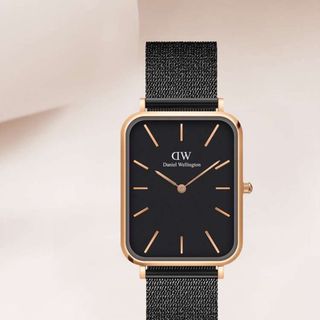SALE ĐỒNG HỒ NAM CAO CẤP DANIEL W MẶT CHỮ NHẬT DÂY DA VÀ LƯỚI