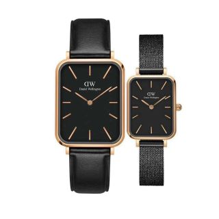 SALE ĐỒNG HỒ NAM CAO CẤP DANIEL W MẶT CHỮ NHẬT DÂY DA VÀ LƯỚI