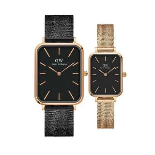 SALE ĐỒNG HỒ NAM CAO CẤP DANIEL W MẶT CHỮ NHẬT DÂY DA VÀ LƯỚI