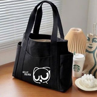 TÚI XÁCH TÚI ĐEO VAI VẢI CANVAS HÌNH HELLO MUMU - HARAS