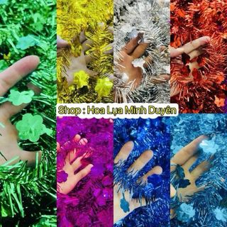 Lẻ 1 Dây Kim Tuyến Trang trí , Dây Kim tuyến Đơn Kết Hình Hoa Mai hoặc Trăng Sao Dùng Trang Trí Tết ,Noel ,Sinh Nhật