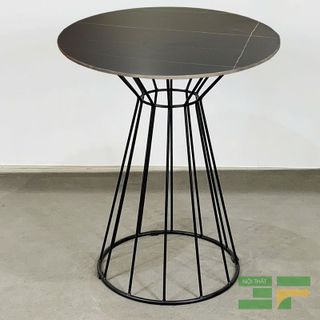 Bàn Tròn Cafe Mặt Đá Chân Sắt - BCF07CRM