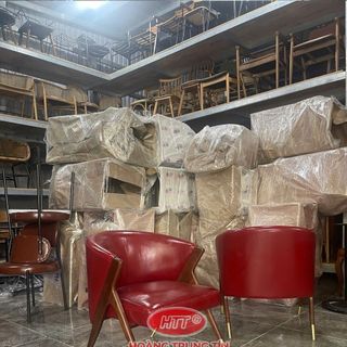 Sofa gổ nệm cafe cao cấp hành đặt theo yêu cầu