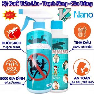 Chai Xịt Thằn Lằn, Thạch Sùng Vim Nano 500ml Mùi Hương Dễ Chịu Xuất Xứ Thảo Mộc - Xua Đuổi Muỗi, Gián, Thạch Sùng SALE