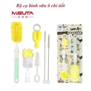 BỘ CỌ RỬA BÌNH SỮA 6 MÓN MISUTA