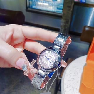 ĐỒNG HỒ NỮ CHÍNH HÃNG COMLORVEI DÂY THÉP BẠC MẶT HỒNG