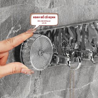MÓC TREO ĐỒ ĐA NĂNG HÚT CHÂN KHÔNG 5 MÓC GẤP