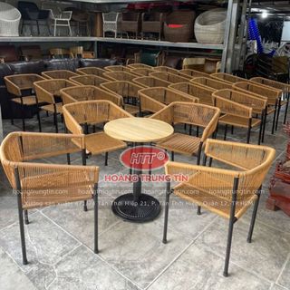 Ghế mây nhựa cafe cao cấp giá tại xưởng sản xuất