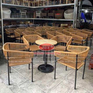 Ghế mây nhựa cafe cao cấp giá tại xưởng sản xuất