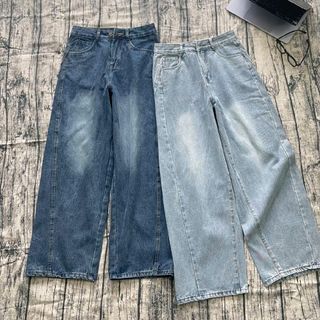 Quần Jean nữ hack dáng, ống đứng, suông dài 100-102 cm; ống rộng 28cm (mã : HTB115)