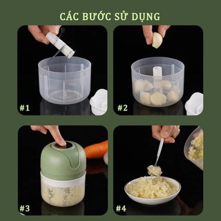 MÁY XAY TỎI SẠC ĐIỆN MẪU MỚI