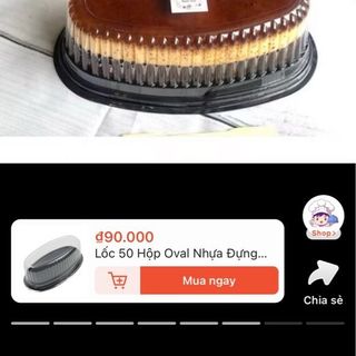 HỘP OVAL ĐỰNG BÁNH BÔNG LAN , GATO PLAN , BÁNH BÒ THỐT NỐT
