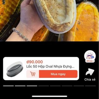 HỘP OVAL ĐỰNG BÁNH BÔNG LAN , GATO PLAN , BÁNH BÒ THỐT NỐT
