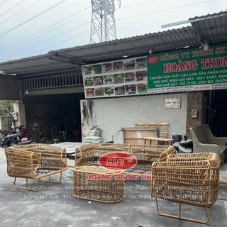 Sofa mây nhựa ngoài trời cao cấp
