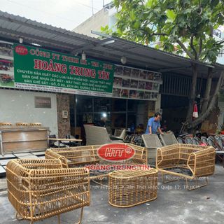Sofa mây nhựa ngoài trời cao cấp