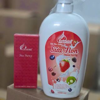 Sữa tắm charme sữa non