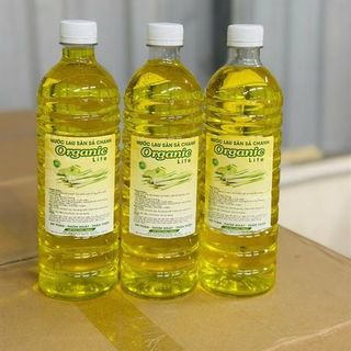 Tinh Dầu Lau Sàn Sả Chanh Vàng 1 Lít (Bọc 15 Chai)