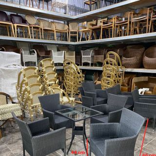 Ghế cafe mây nhựa thanh lý giá rẻ hàng mới