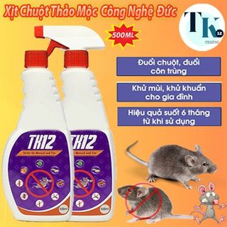 Xịt Đuổi Chuột TK12 500ML Công Nghệ Đức Hương Quế Nguồn Gốc Thảo Mộc, An toàn Xua Đuổi Chuột, Gián sale
