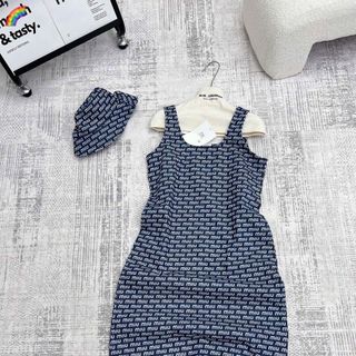 ĐẦM 2S BÒ GIẶT IN FULL KÈM MŨ - HÀNG QCCC
