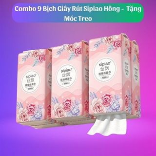 Giấy Rút Khô Sipiao Màu Hồng 1280 Tờ