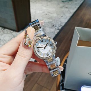 XẢ KHO ĐỒNG HỒ NỮ CAO CẤP PHOSSIL VIRGINIA MẶT TRÒN MINI VIỀN HỘT