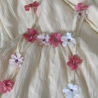 [Gía mở bán] Váy maxi mẹ và bé - maxi voan 2 lớp đính hoa nổi đủ size 10 - 80kg