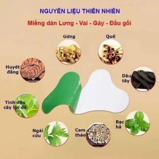 Hộp 12 miếng ngải cứu dán vai, lưng, đầu gối