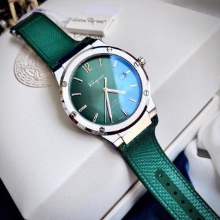 XẢ KHO ĐỒNG HỒ NAM SIÊU CẤP XALVATO F80 XANH LÁ MÁY QUARZT