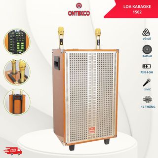 Loa kéo karaoke ontekco 1502 bass 40,2 đường tiếng,nghe nhạc và hát cực hay