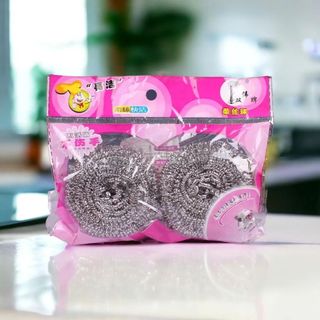 Set 2 Miếng Cọ Sắt Chà Xoong Nồi Bằng Thép Không Gỉ, Dụng Cụ Nhà Bếp Tiện Lợi - Set 2 miếng cọ sắt chà nồi giá sỉ