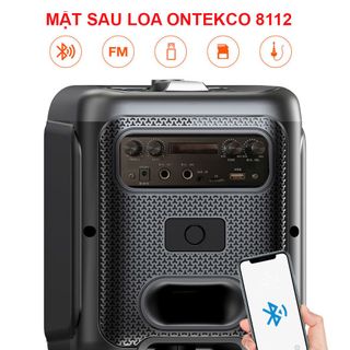 Loa karaoke Partybox ontekco 8112,nghe nhạc hát cực hay,thuận tiện di chuyển